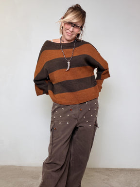 PHILIA LOFT - MAGLIA DOUBLE FUN  CON MANICOTTI COCCIO F01E0884/ COCCIO PHILIA LOFT 