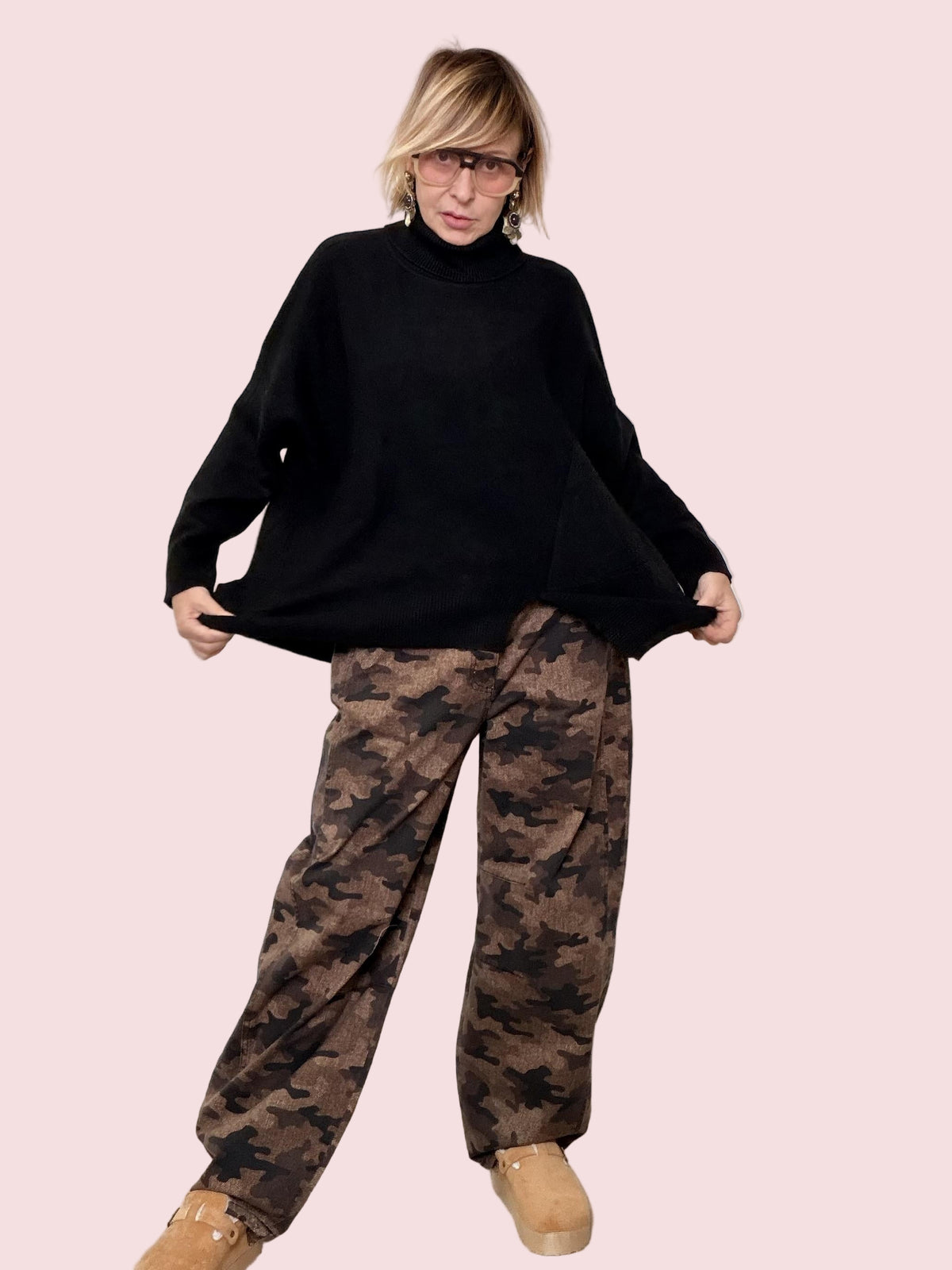 SUSY STAR -MAGLIA DOLCEVITA OVER NERA STX66258/ NERO SUSY STAR 