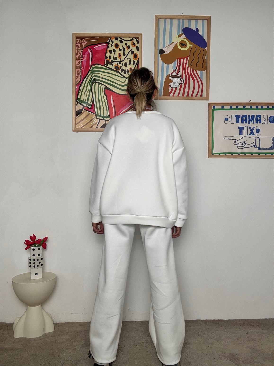 FEMALE - Pantalone ampio e comodo: stile minimal e contemporaneo bianco R50075/ BIANCA FEMALE 