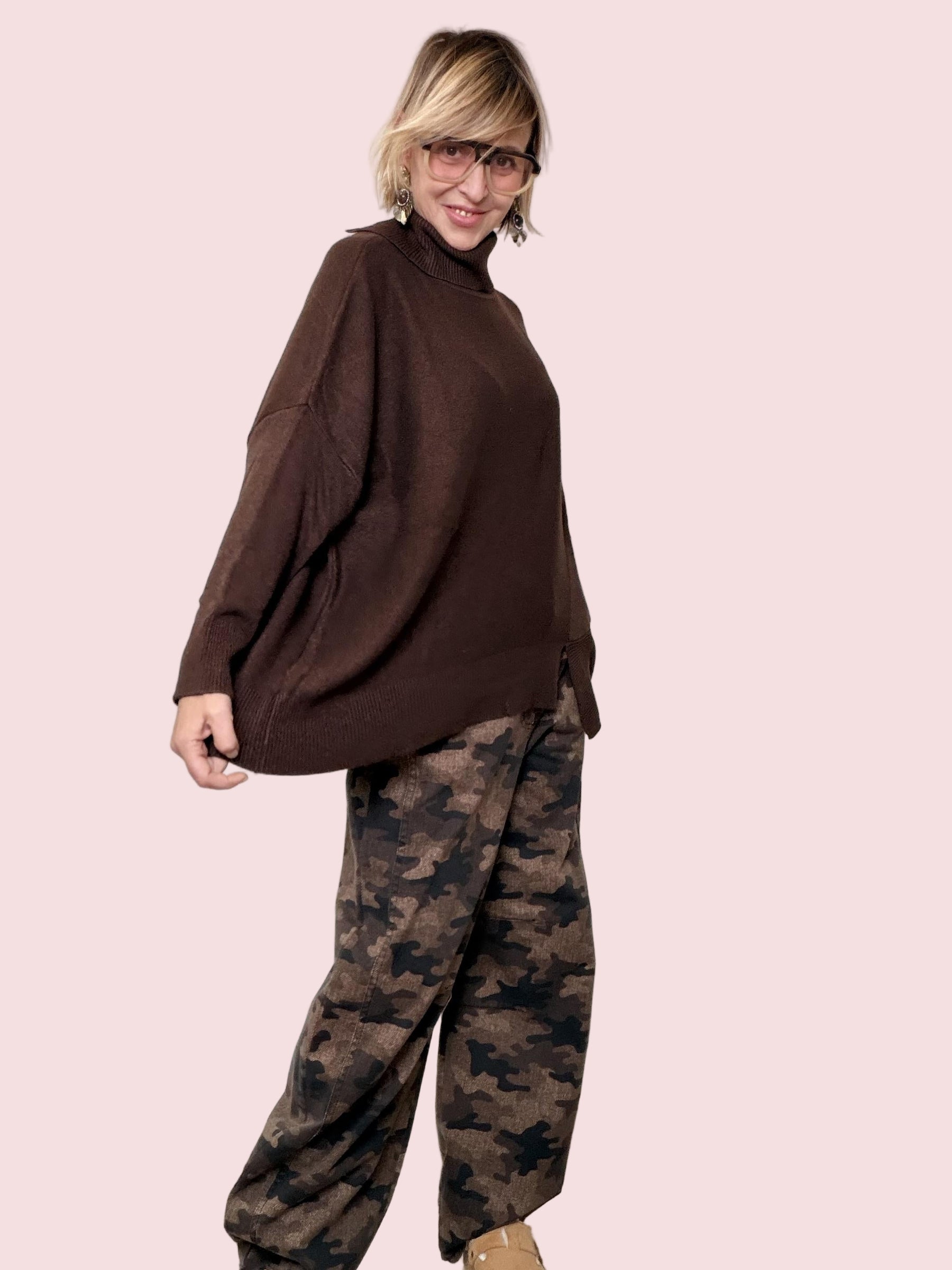 SUSY STAR - MAGLIA DOLCEVITA OVER MORO STX66258/ MORO SUSY STAR 