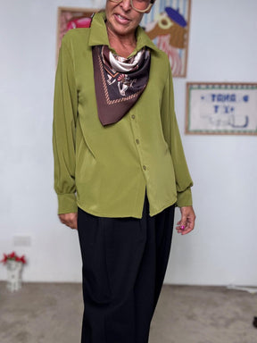 FEMALE - Camicia con foulard integrato 38609PK/ OLIO FEMALE 