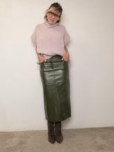 PHILIA LOFT - GONNA ECOPELLE BOTTALATA V01A0119/ VERDE OLIVA PHILIA LOFT 