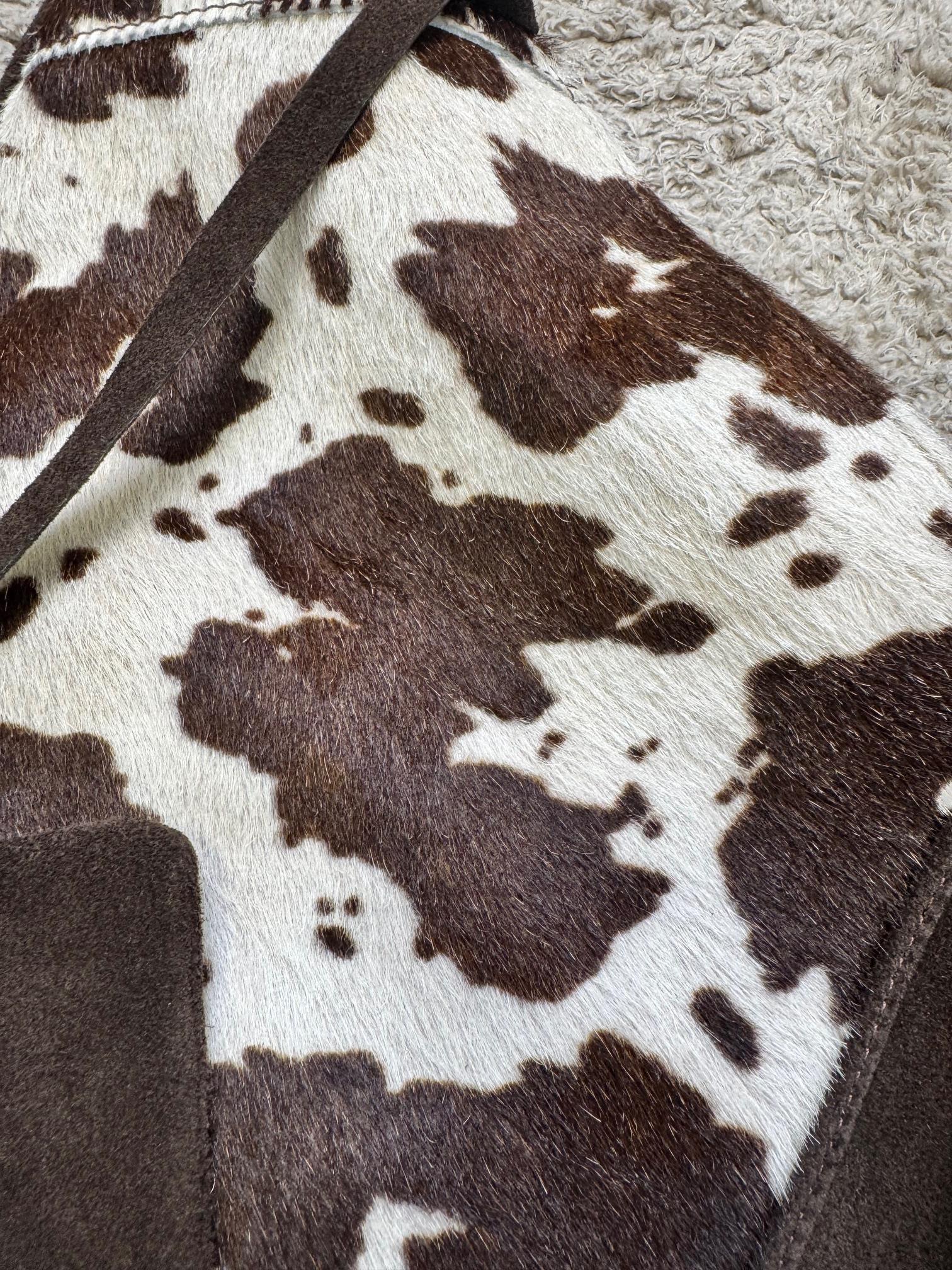 SUSY MIX - Borsa Shopper Asimmetrica in Suede & Cavallino  Selvaggia, Sofisticata, Unica! GISELLEPONY/ LATTE SUSY MIX 