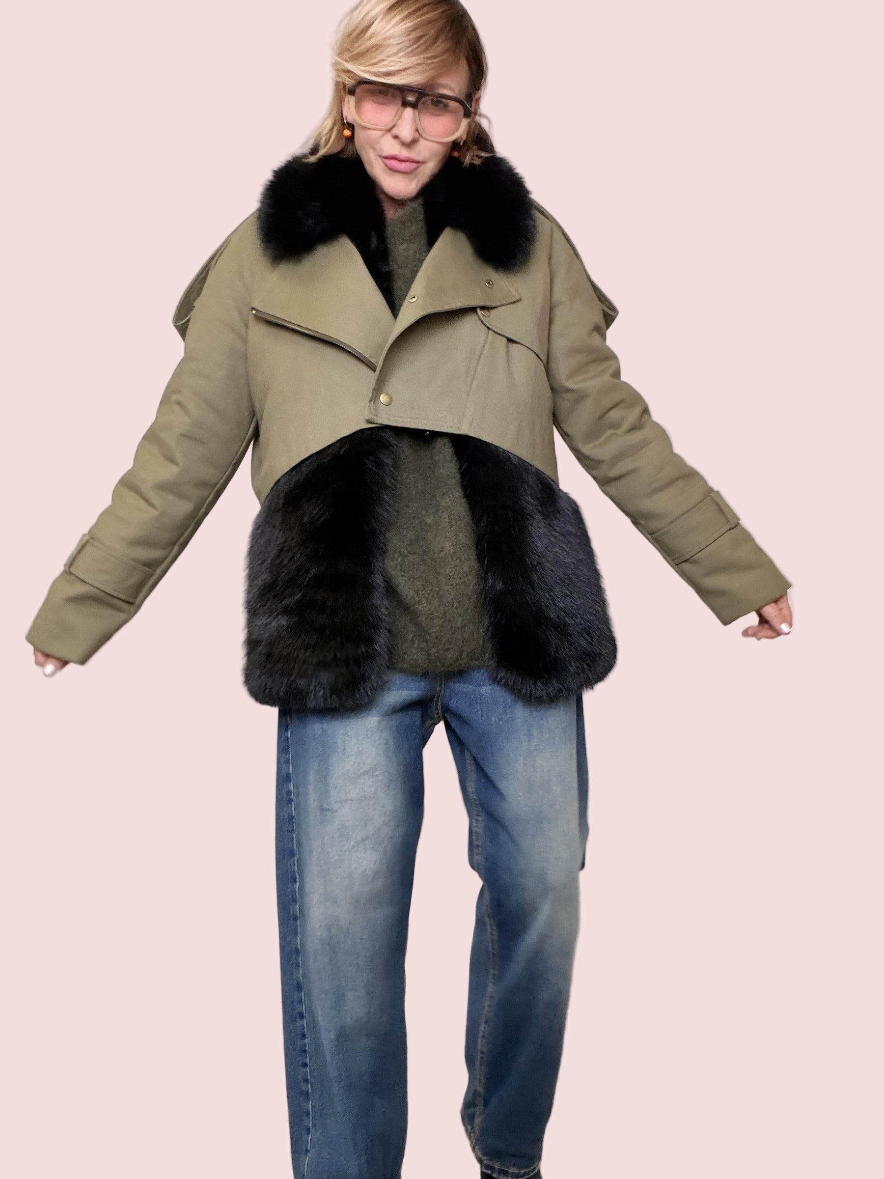 GIACCA URBAN FUR S38M0811/ MILITARE SOUVENIR 