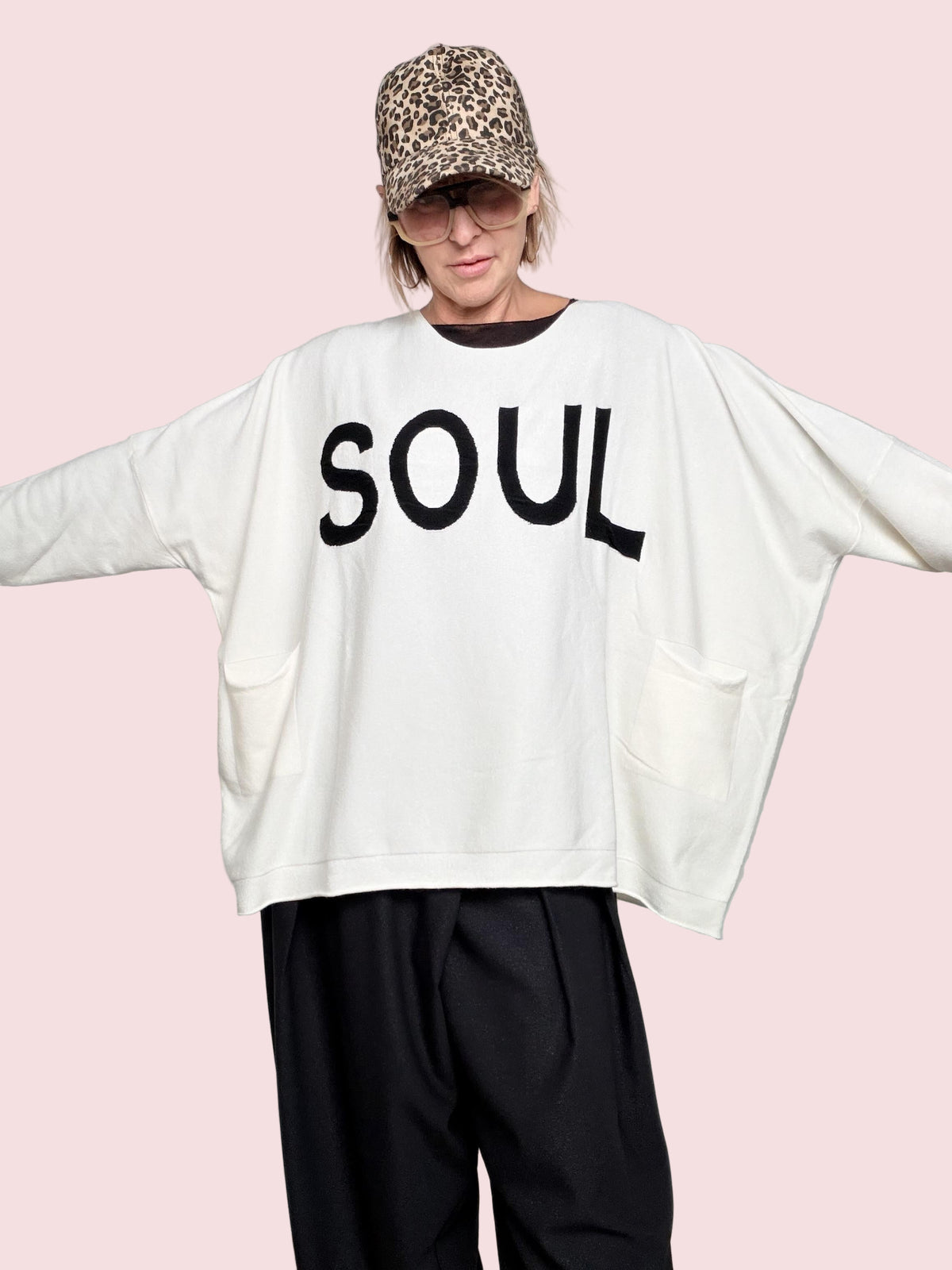 SUSY STAR - Maglia Soul Mood OVER CREMA ST78349/ CREMA SUSY STAR 