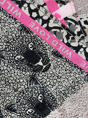 SUSY MIX- Stola Wild Love  Grinta animalier con cuore selvaggio SP1209 FANTASIA SUSY MIX 