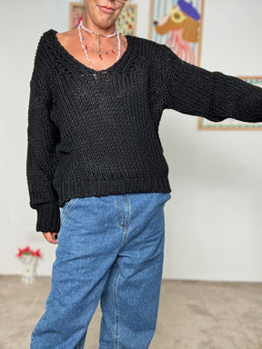 FEMALE - Maglia a Maglia Grossa Easy Chic NERO 3254 NERO FEMALE 