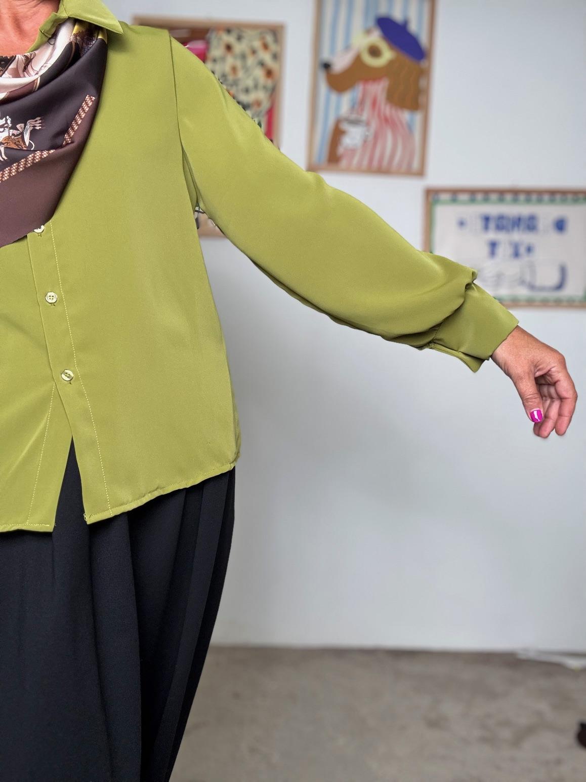 FEMALE - Camicia con foulard integrato 38609PK/ OLIO FEMALE 