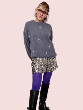 MAGLIA STELLINE S38M1477/ GRIGIO SOUVENIR 