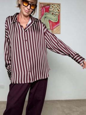 FEMALE - CAMICIA STRIPE CHIC STCA1238S36/ VINO SUSY STAR 