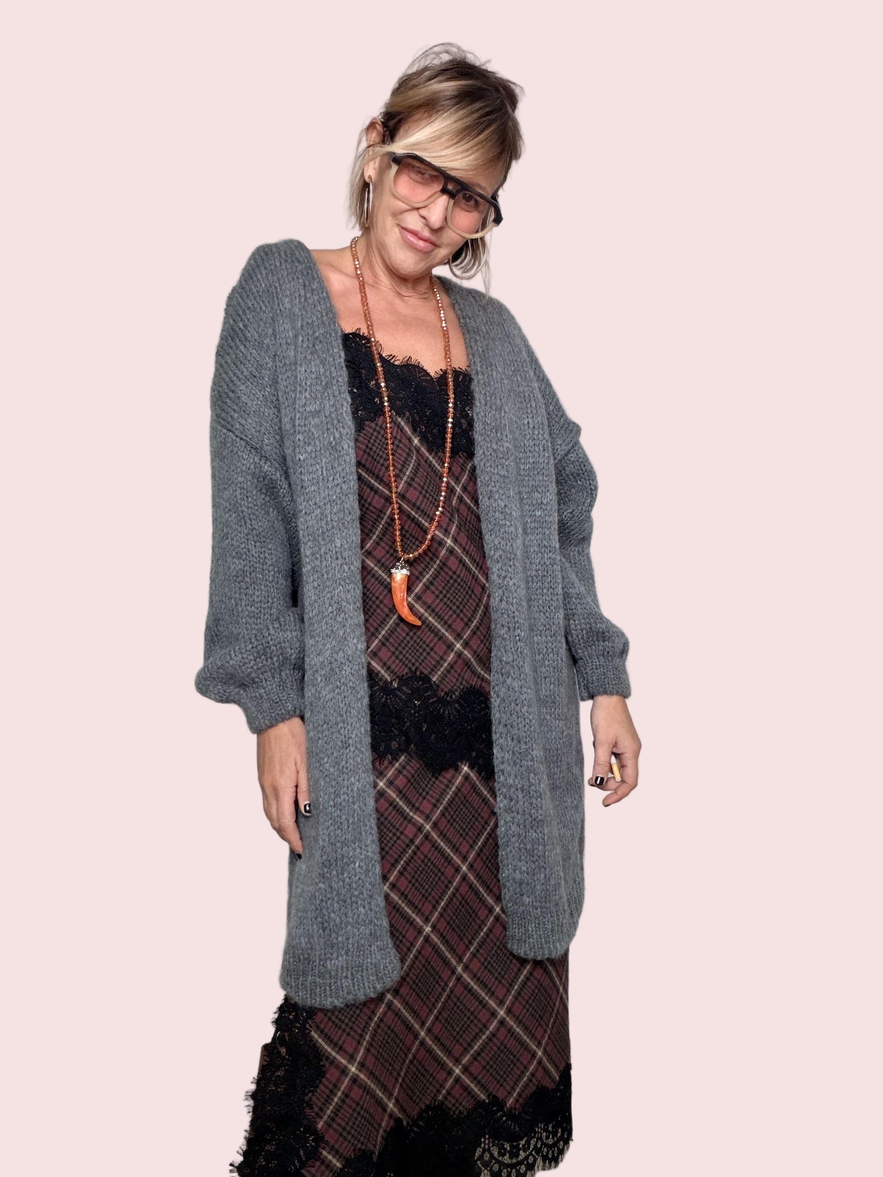 FEMALE - Cardigan Smile GRIGIO 9584/ GRIGIO FEMALE 