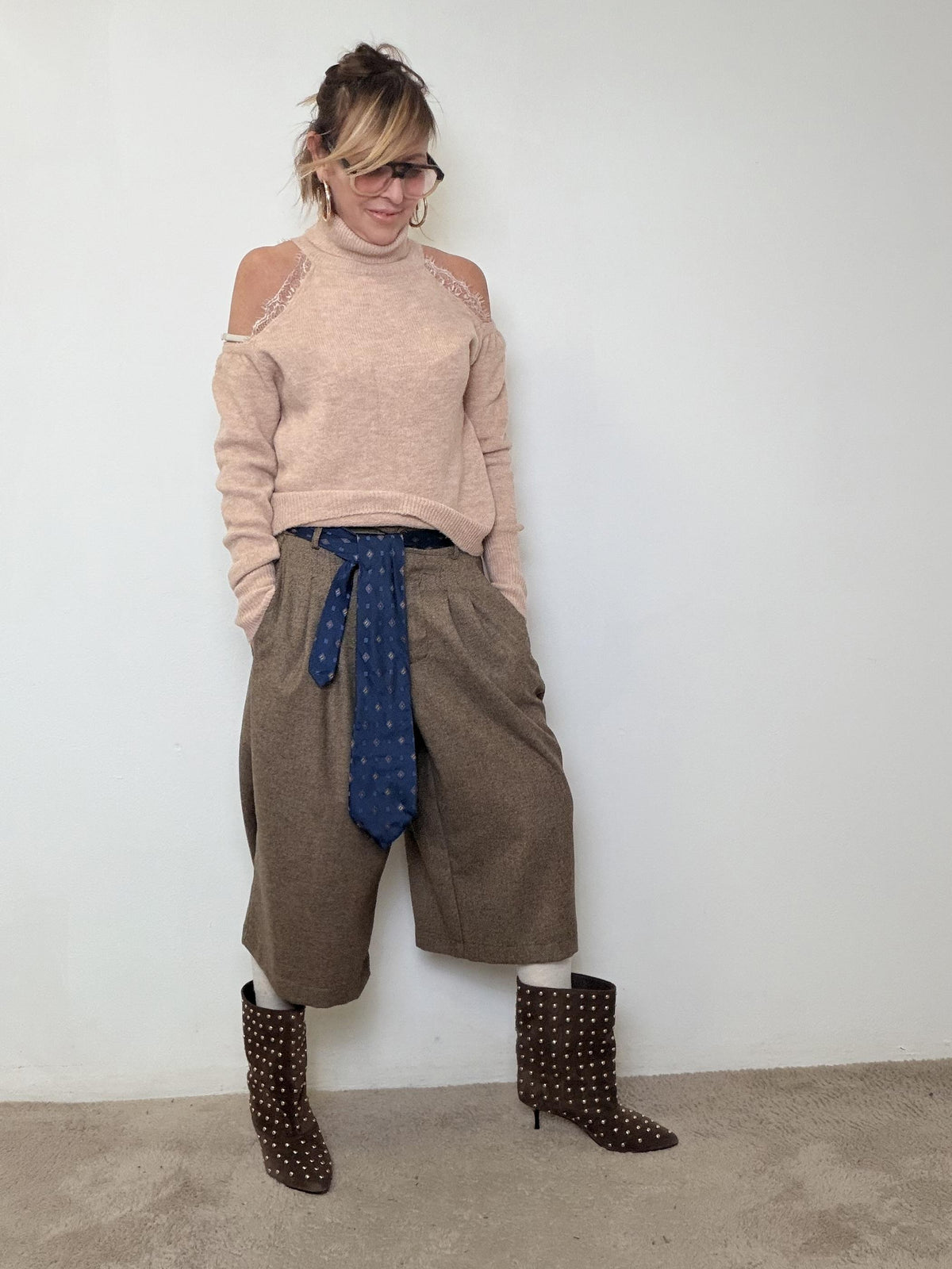 PHILIA LOFT - BERMUDA IN LANA P01P0844/ CAMMELLO PHILIA LOFT 