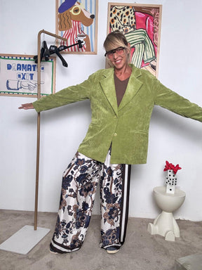 DEJA VU - Giacca in velluto a coste  Vintage vibes, spirito contemporaneo VERDE A25LU607/ OLIO DEJA VU 