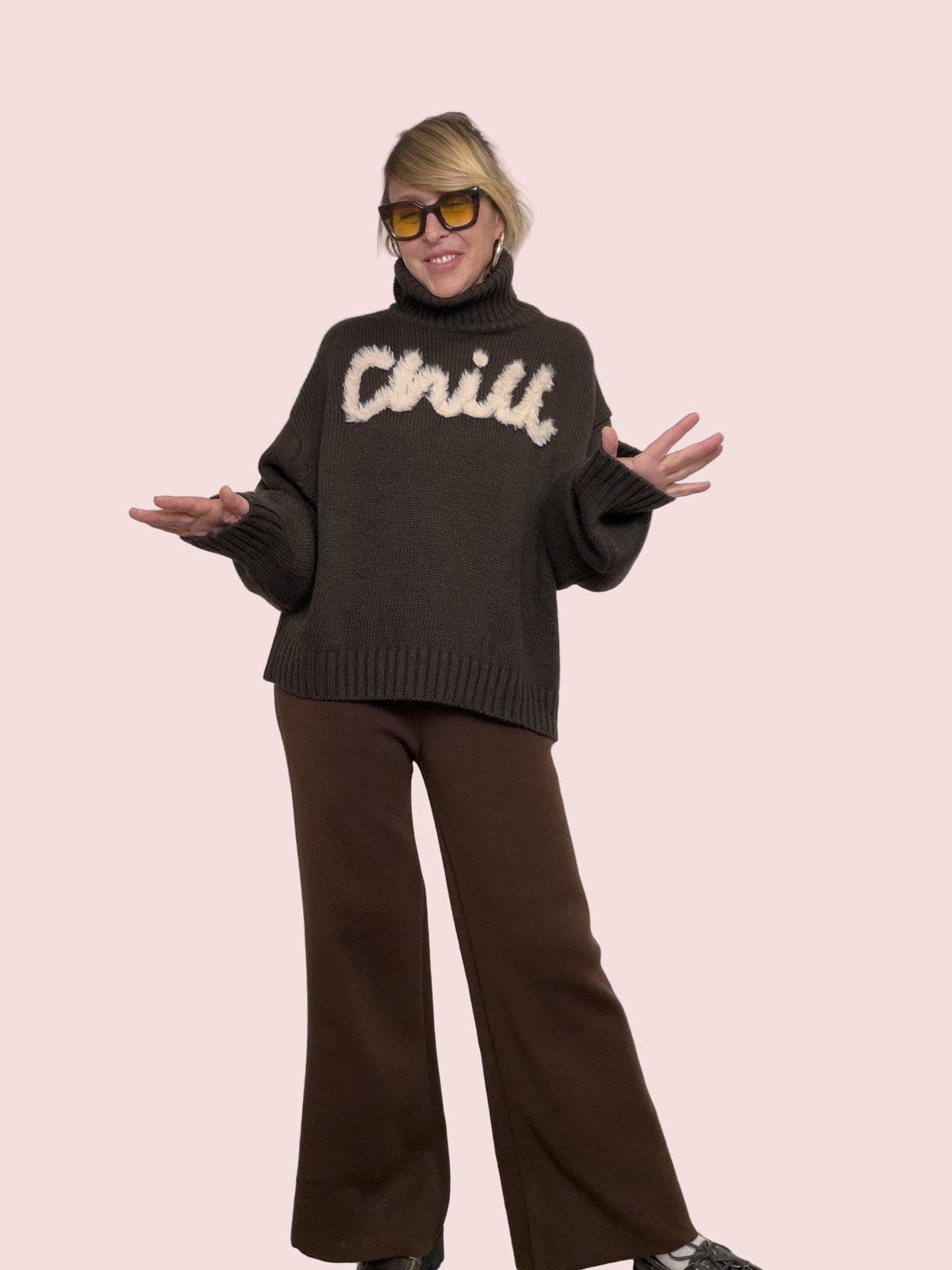 FEMALE -MAGLIA CHILL MOOD ZD0040/ MORO FEMALE 