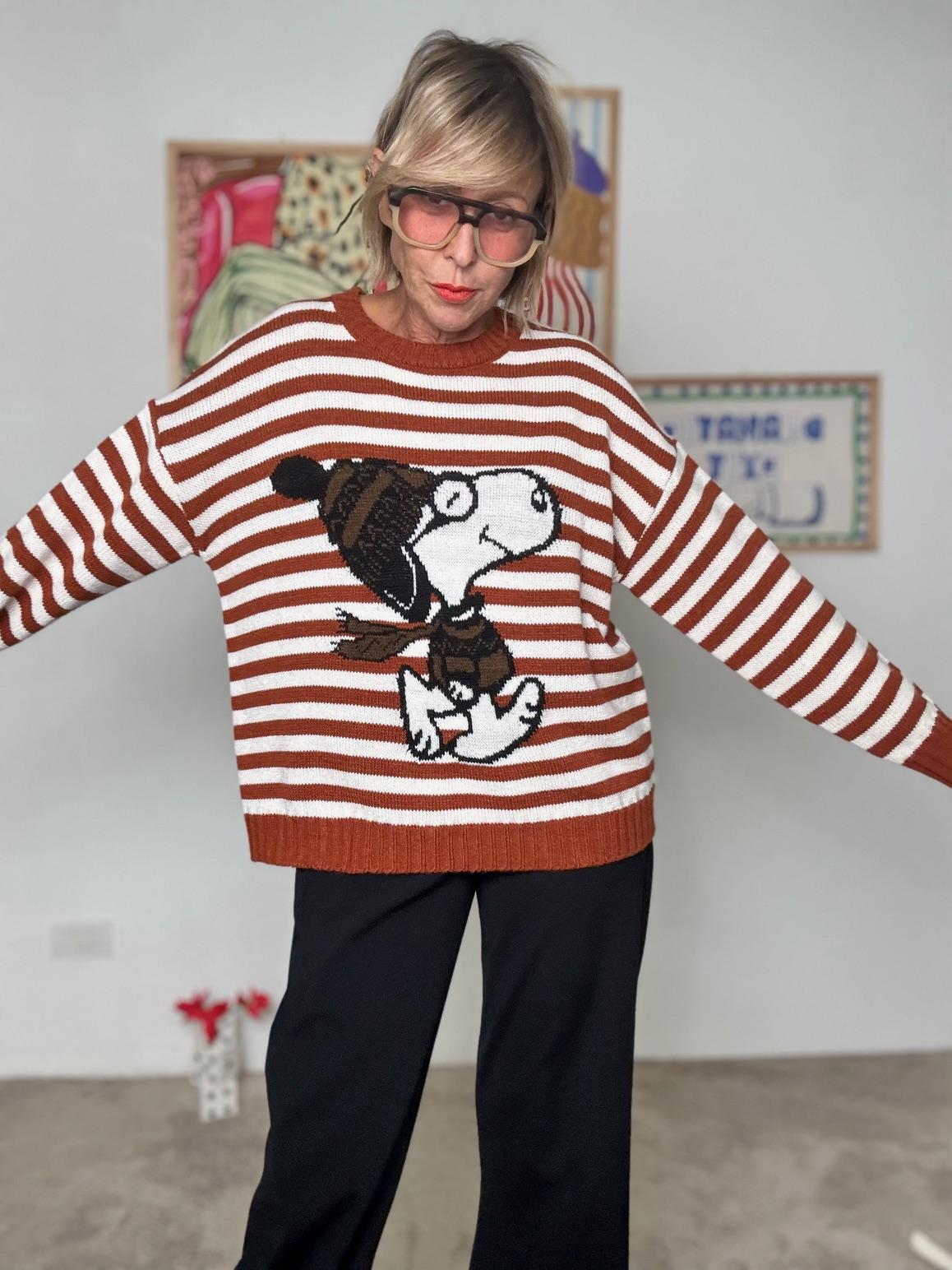 SOUVENIR - Maglia Funny Stripe coccio F38P1032/ COCCIO SOUVENIR 