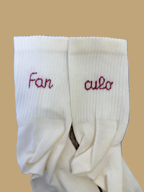 SUSY MIX - Calzini Fanculo Mood PANNA<BR/> SPORTFAN/ PANNA SUSY MIX 