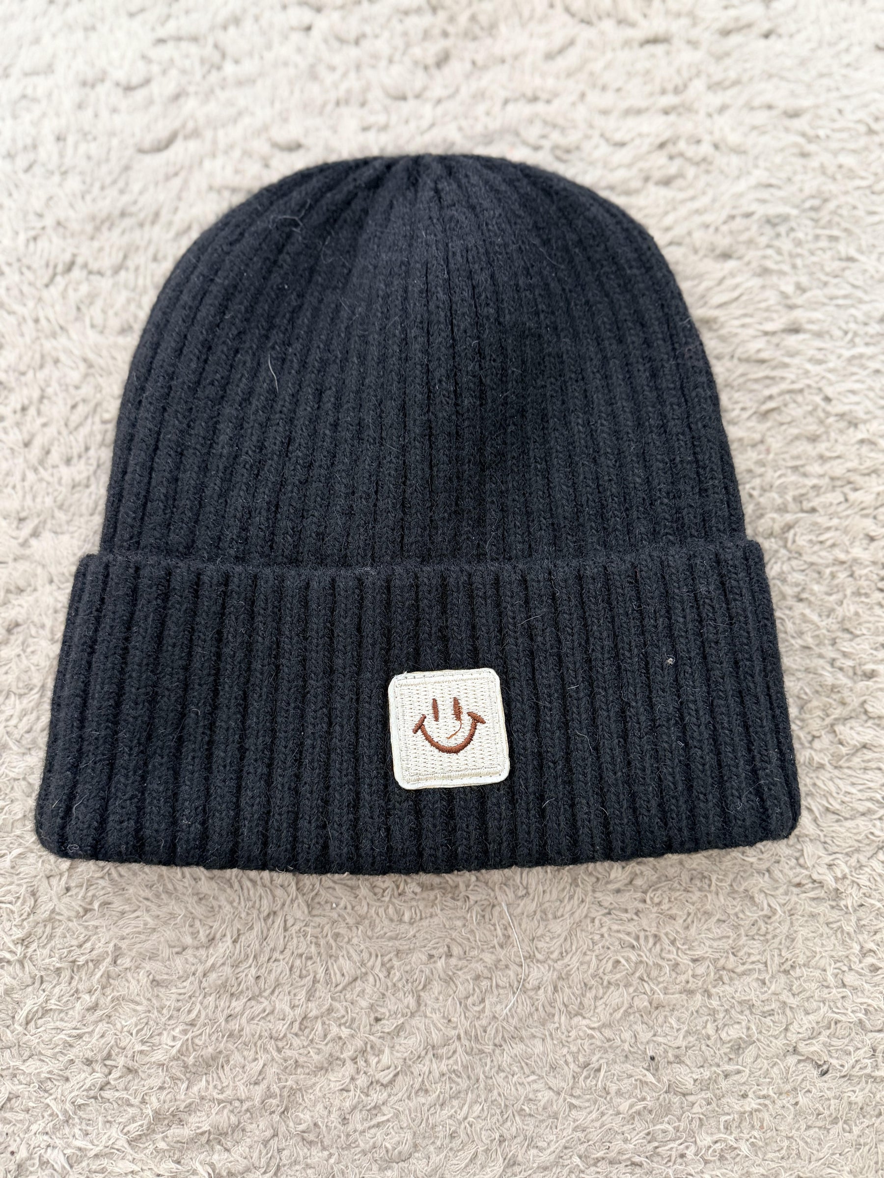 SUSY MIX - : Cappello Beanie Smile in Maglia HAT0914/ NERO SUSY MIX 