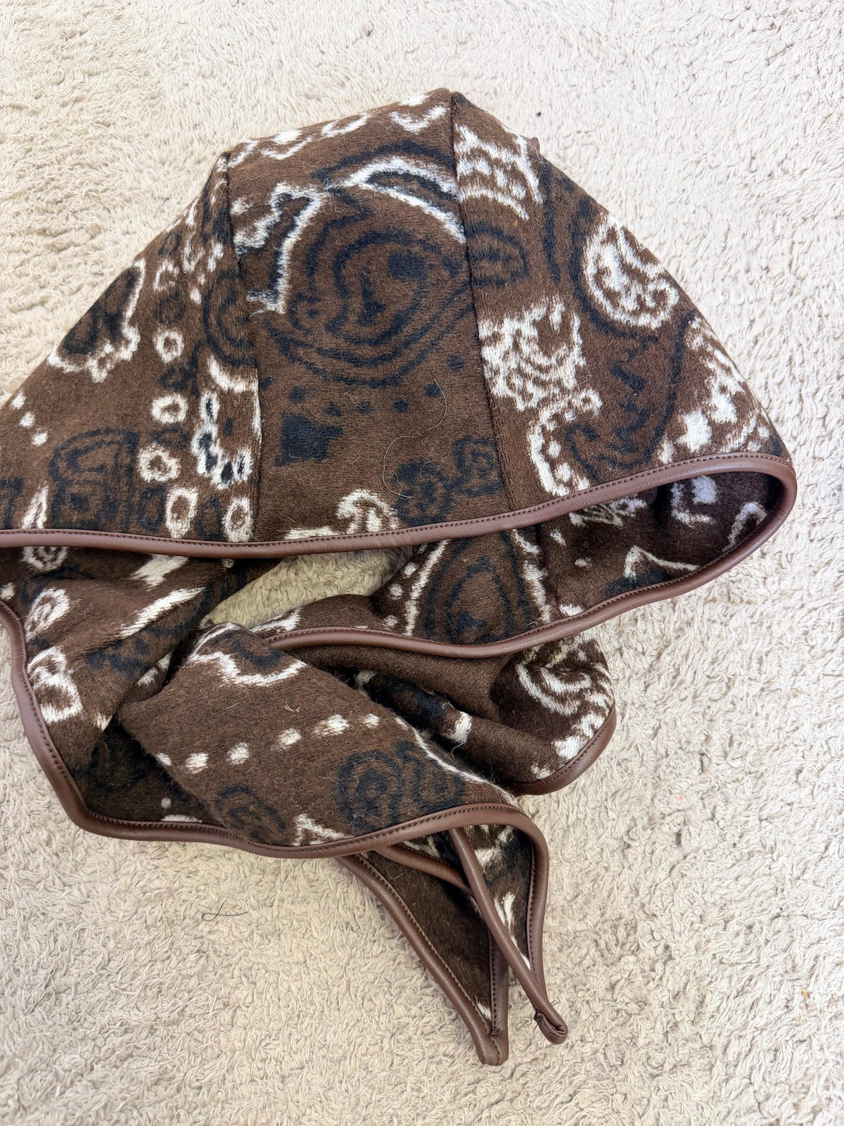 FEMALE - SCIARPA CON CAPPUCCIO BANDANA WARM Y005/ MORO FEMALE 