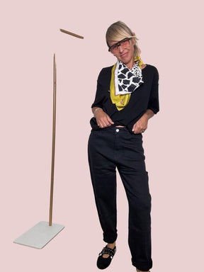 DEJA - VU - Jeans donna boyfriend fit  Relax in versione cool A25SO204/ NERO DEJA VU 