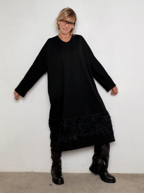 FEMALE - Abito Petal Bow NERO HP9276KQCLM/ NERO FEMALE 