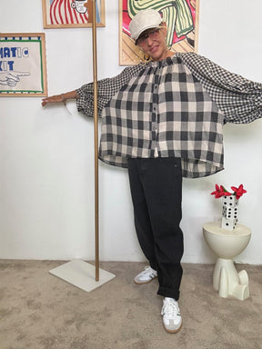 FEMALE - Blusa Mix&Match NERO W5890/ NERO FEMALE 