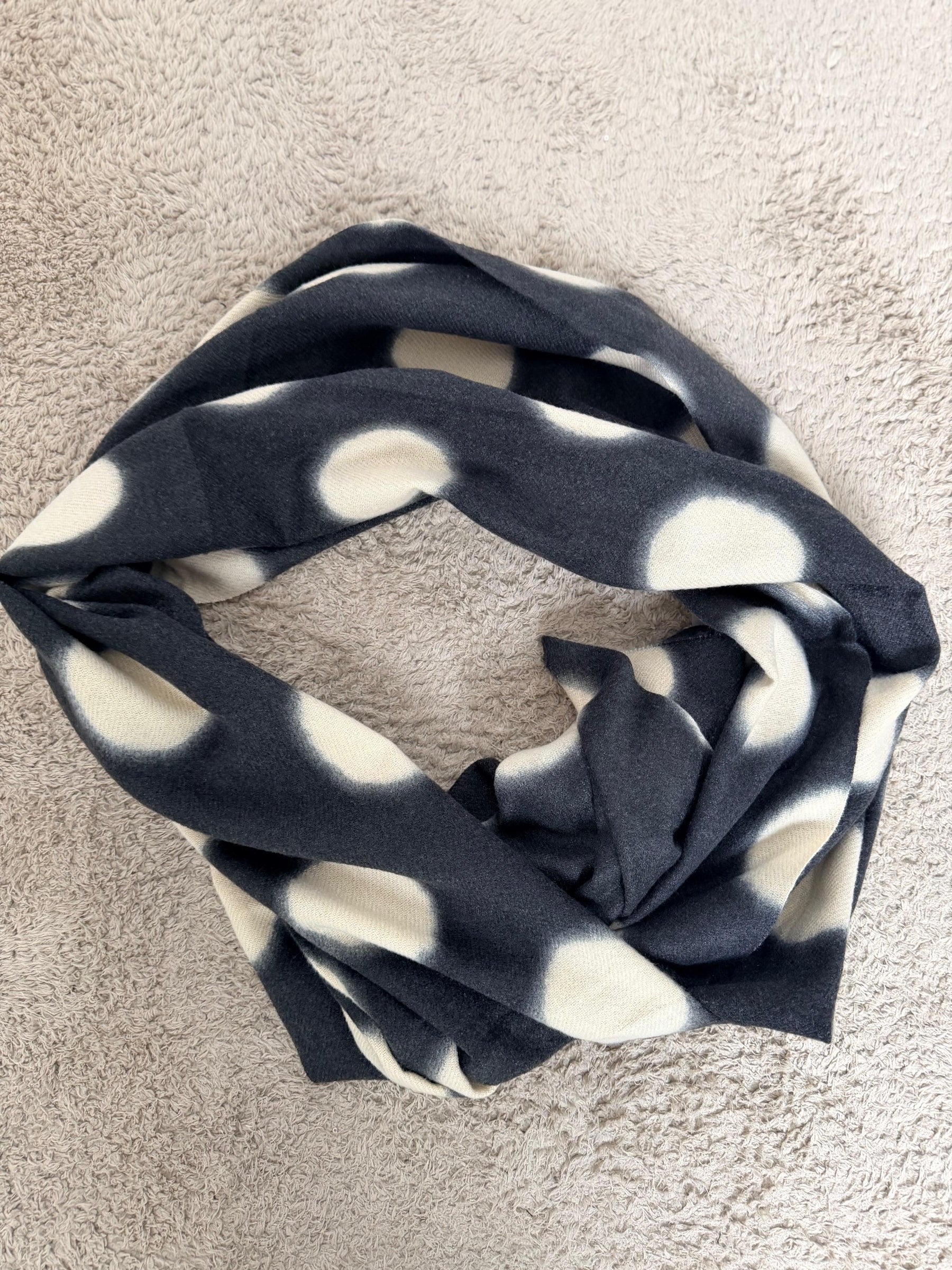 DEJA VU - SCIARPA A POIS NERO A25MM902/ NERO DEJA VU 