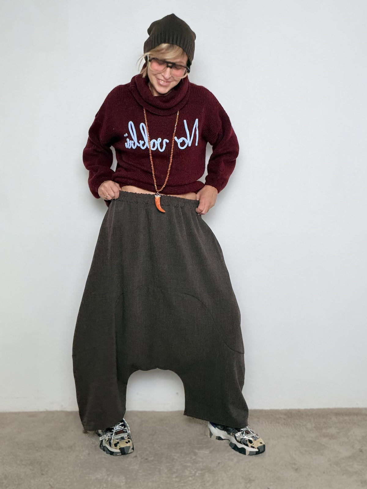 FEMALE - Pantalone Alla Turca moro 38969DCXW/ MORO FEMALE 