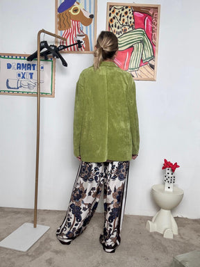 DEJA VU - Giacca in velluto a coste  Vintage vibes, spirito contemporaneo VERDE A25LU607/ OLIO DEJA VU 