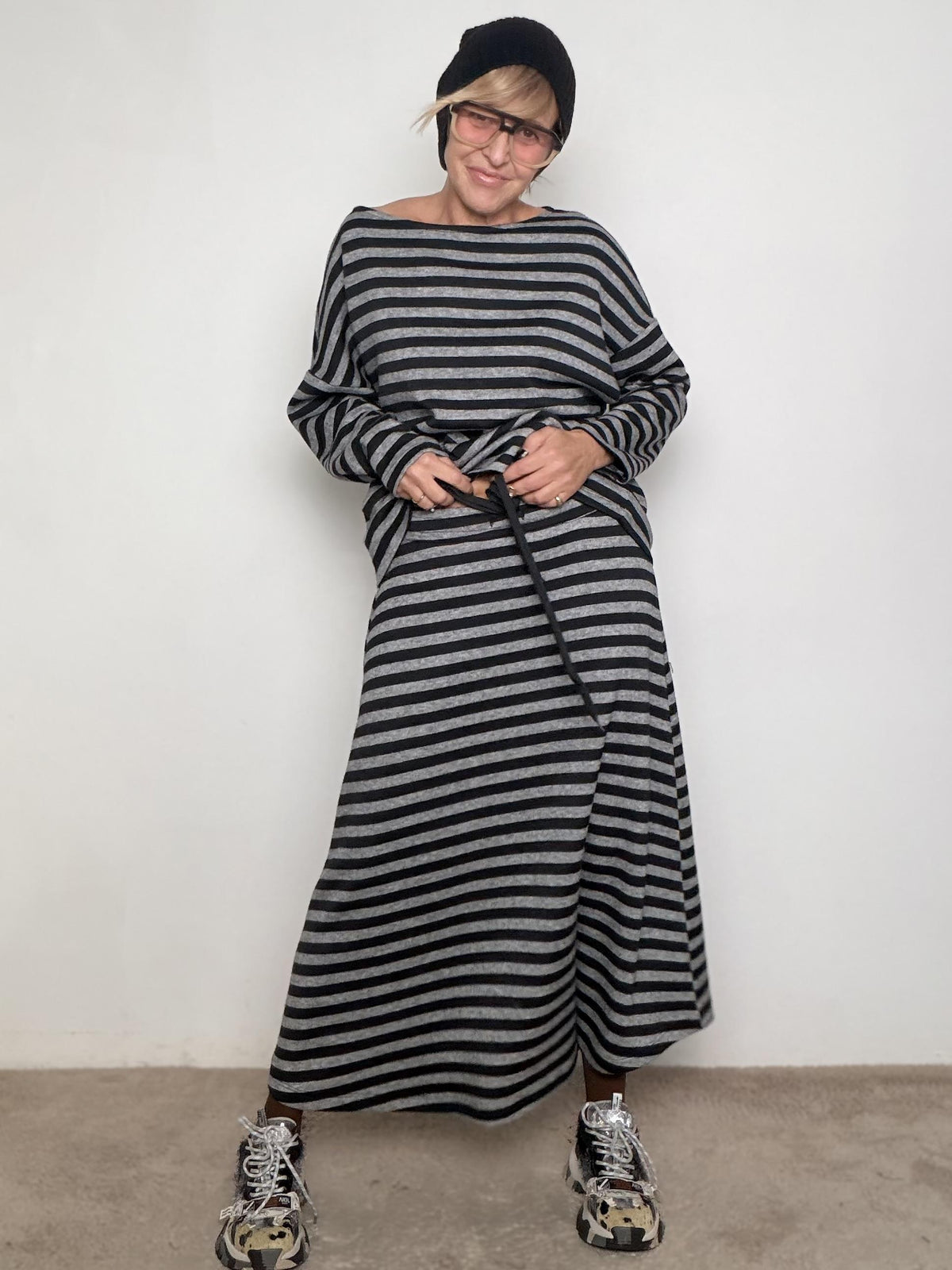 SOUVENIR - Gonna Stripe Vibes S38M1274/ GRIGIO SOUVENIR 