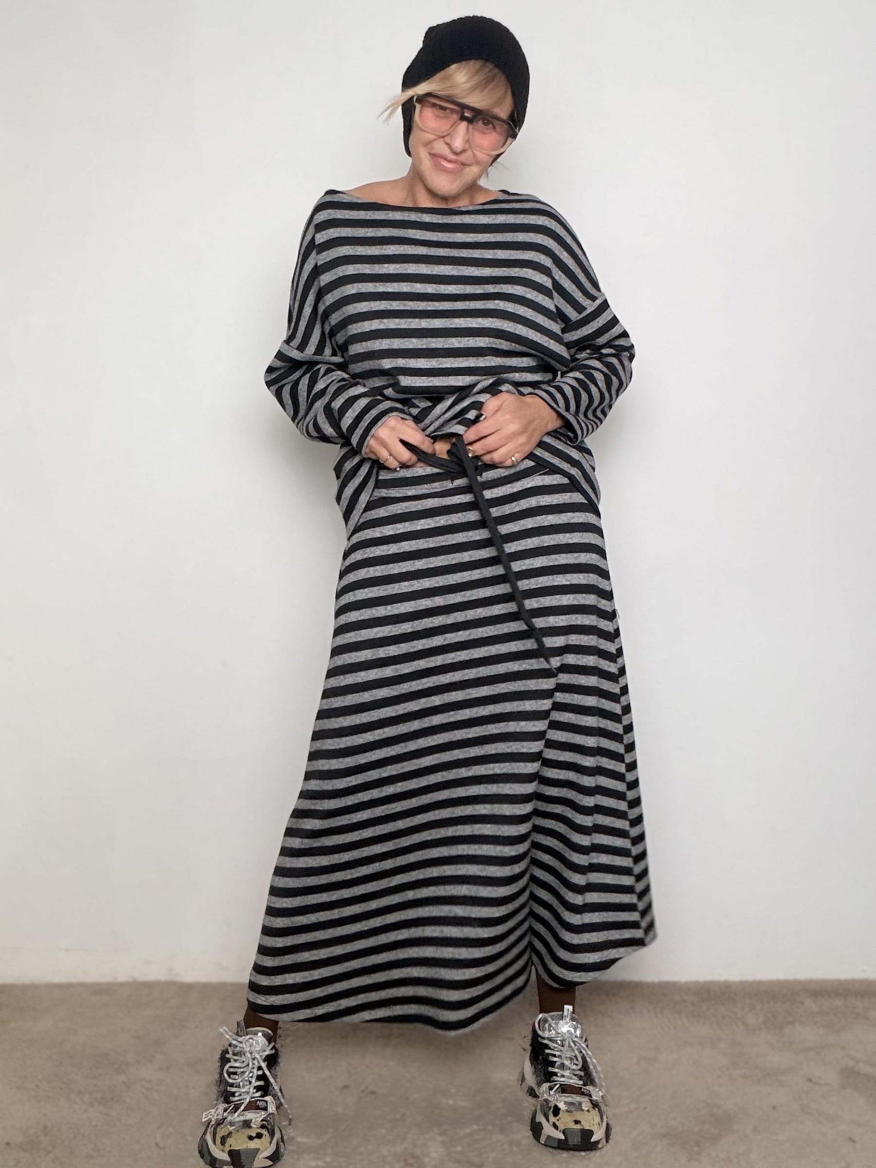 SOUVENIR - Gonna Stripe Vibes S38M1274/ GRIGIO SOUVENIR 