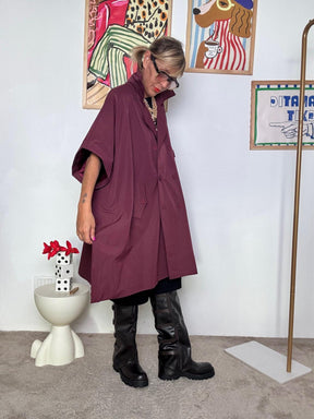 FEMALE - Giacca Oversize Donna Vinaccia  Stile Casual Chic e Comodo BORDEAUX L23M008/ BORDEAUX FEMALE 