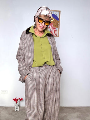 FEMALE - PANTALONE BRITISH SWING WM2571/ MORO FEMALE 