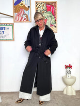 SOUVENIR - Cappotto lungo con cintura  eleganza senza tempo e comfort avvolgente NERO W38S0258/ NERO SOUVENIR 