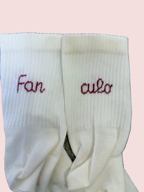 SUSY MIX - Calzini Fanculo Mood PANNA<BR/> SPORTFAN/ PANNA SUSY MIX 