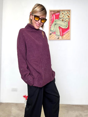 SUSY STAR -  maglia Choco Cut  vino STYZ66841/ VINO SUSY STAR 