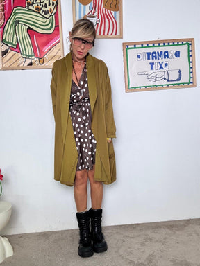 FEMALE - Giacca Passepartout Urbana  Oversize e Senza Tempo olio 33195TCB/ OLIO FEMALE 