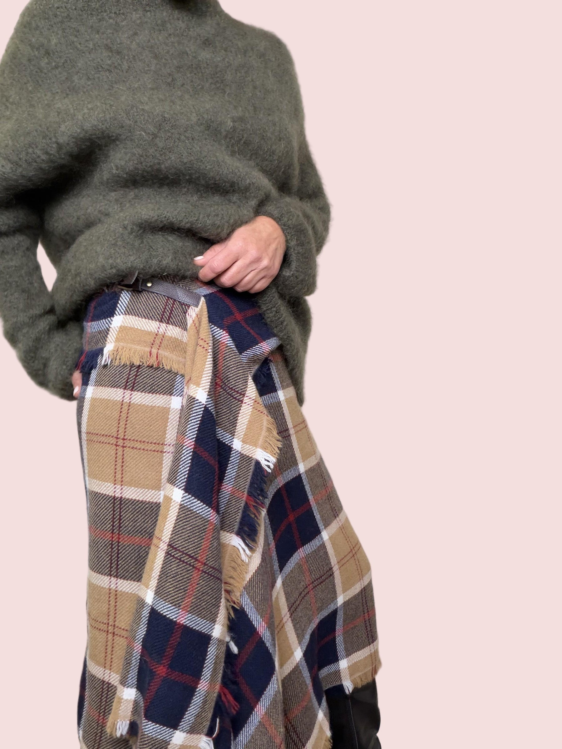 GONNA TARTAN SWING S38M1496/ FANTASIA CHECK SOUVENIR 