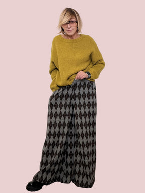 SOUVENIR - Pantalone Argyle Dream M36F1504/ ANTRA/MORO SOUVENIR 