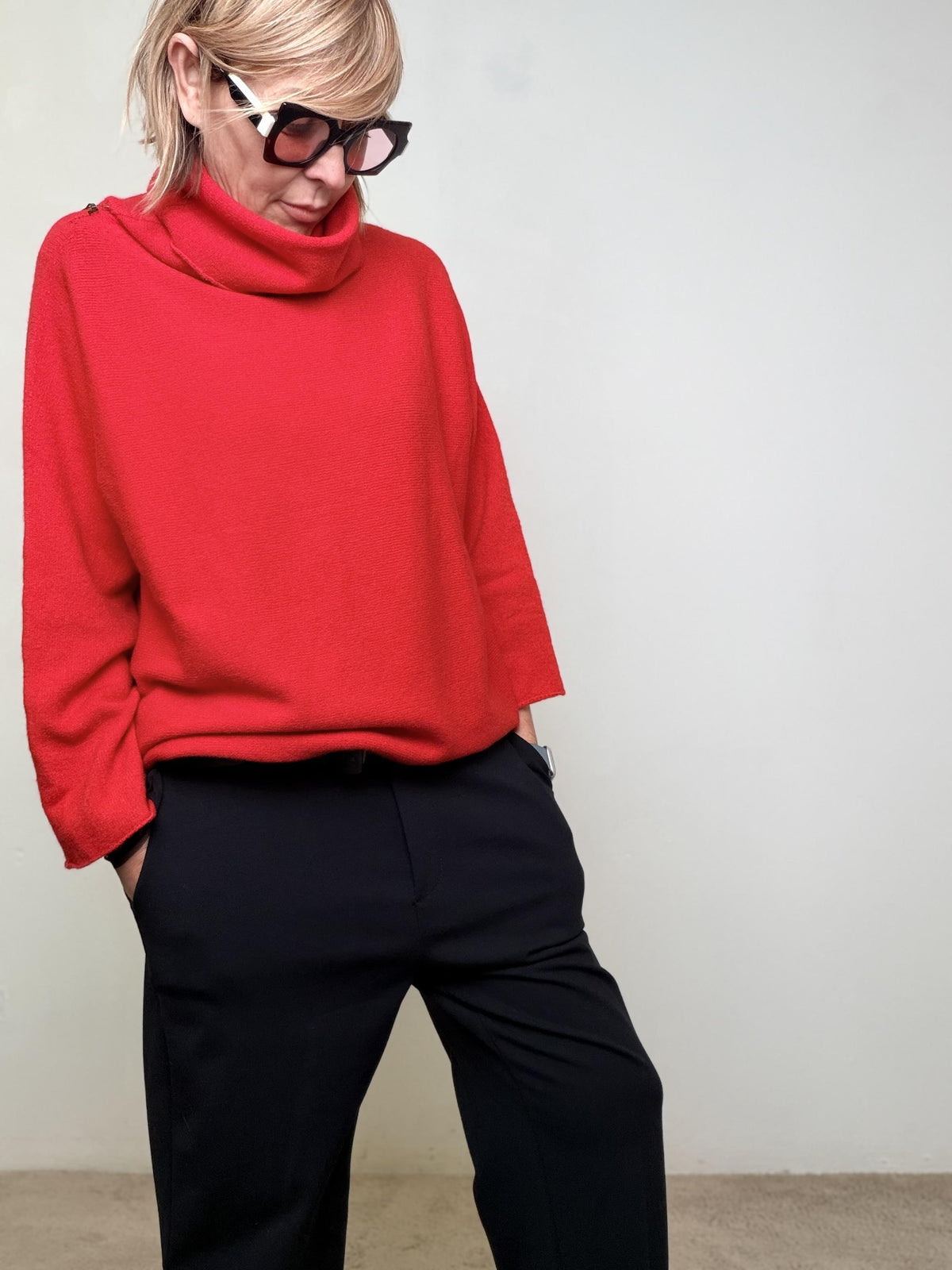 Pantalone Relax Chic nero 59462P/ NERO SUSY STAR 