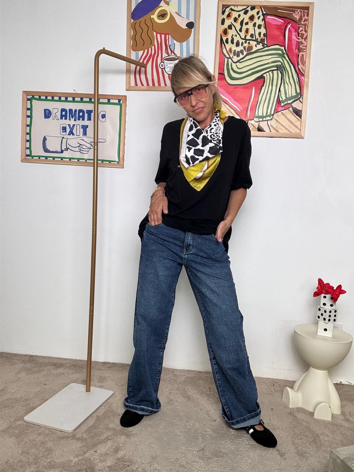 DEJA VU - Jeans donna a gamba dritta con risvolto  Pratici, cool, senza sforzo A25SO202/ JEANS DEJA VU 