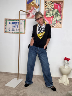 DEJA VU - Jeans donna a gamba dritta con risvolto  Pratici, cool, senza sforzo A25SO202/ JEANS DEJA VU 