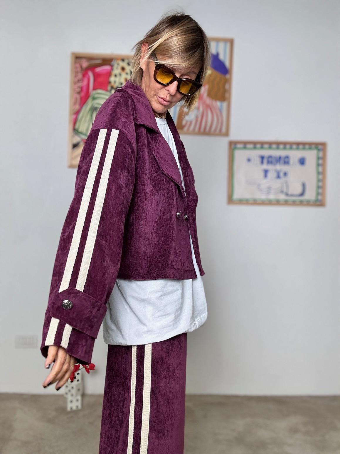 FEMALE -  GIACCA VELVET DRIVE A7803-D5/ VINO FEMALE 