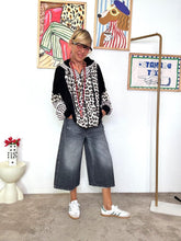 HAVE ONE -Jeans cropped a gamba larga effetto vintage PLS-P020/ NERO HAVE ONE 
