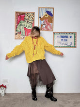 FEMALE - Maglia intrecciata con frange  Energia e carattere in ogni punto SENAPE VA613/ SENAPE FEMALE 