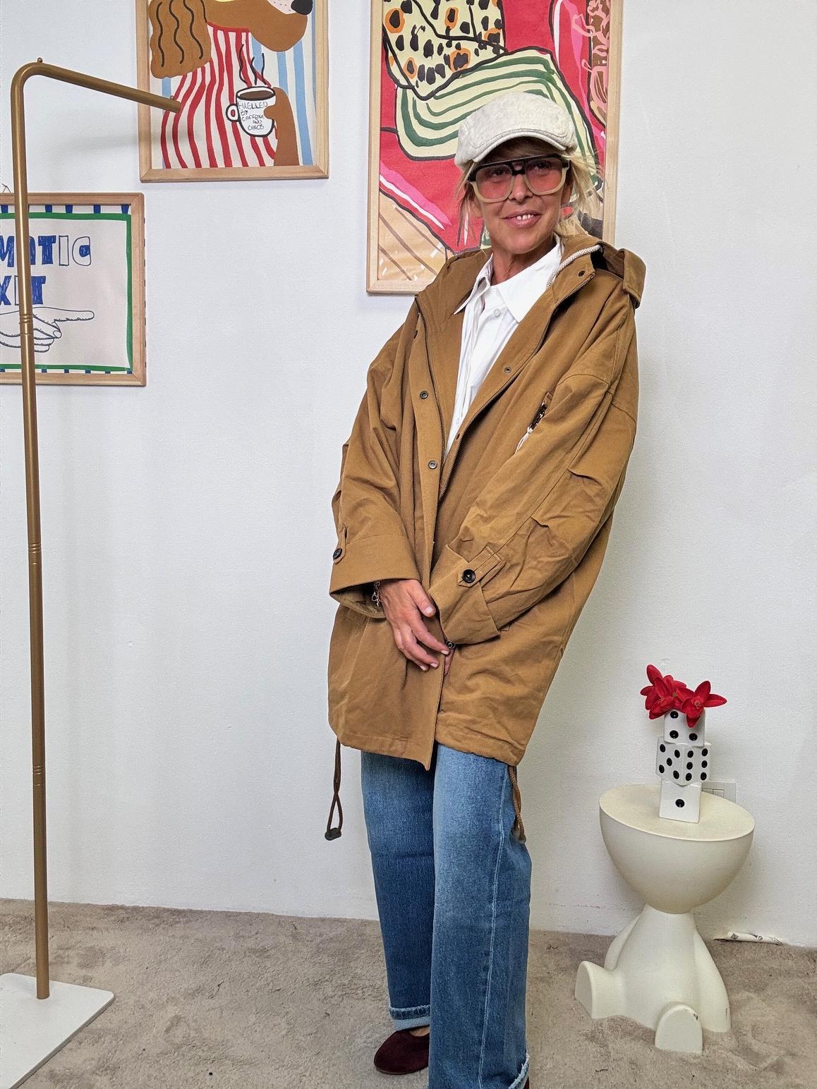 FEMALE - Trench Over in Cotone Army Chic CAMMELLO WD1955/ CAMMELLO FEMALE 