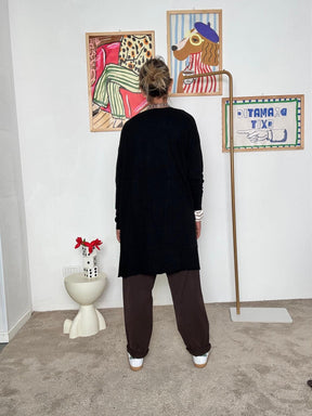 DEJA VU - CARDIGAN NERO A24DS601/ NERO DEJA VU 