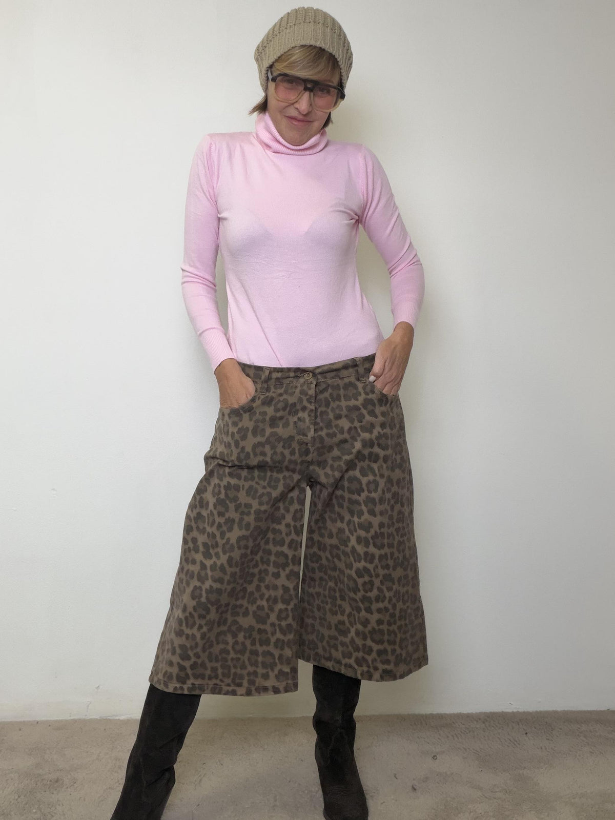 FEMALE - Maglia Dolcevita Bubble Rose 5010/ ROSA FEMALE 