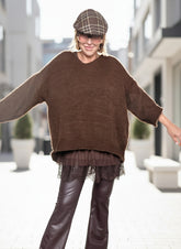 FEMALE - Set Maglia & Sottoveste Lace Duo MORO KMALAPI/ MORO FEMALE 