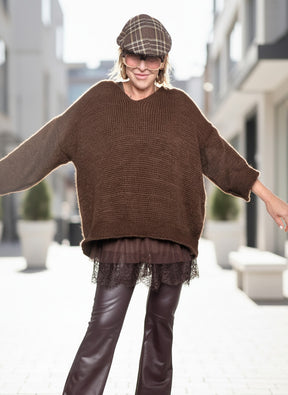 FEMALE - Set Maglia & Sottoveste Lace Duo MORO KMALAPI/ MORO FEMALE 