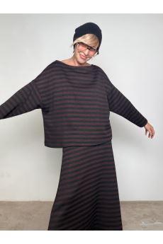 SOUVENIR - Maglia Stripe Mood MORO S37M1275/ MORO SOUVENIR 